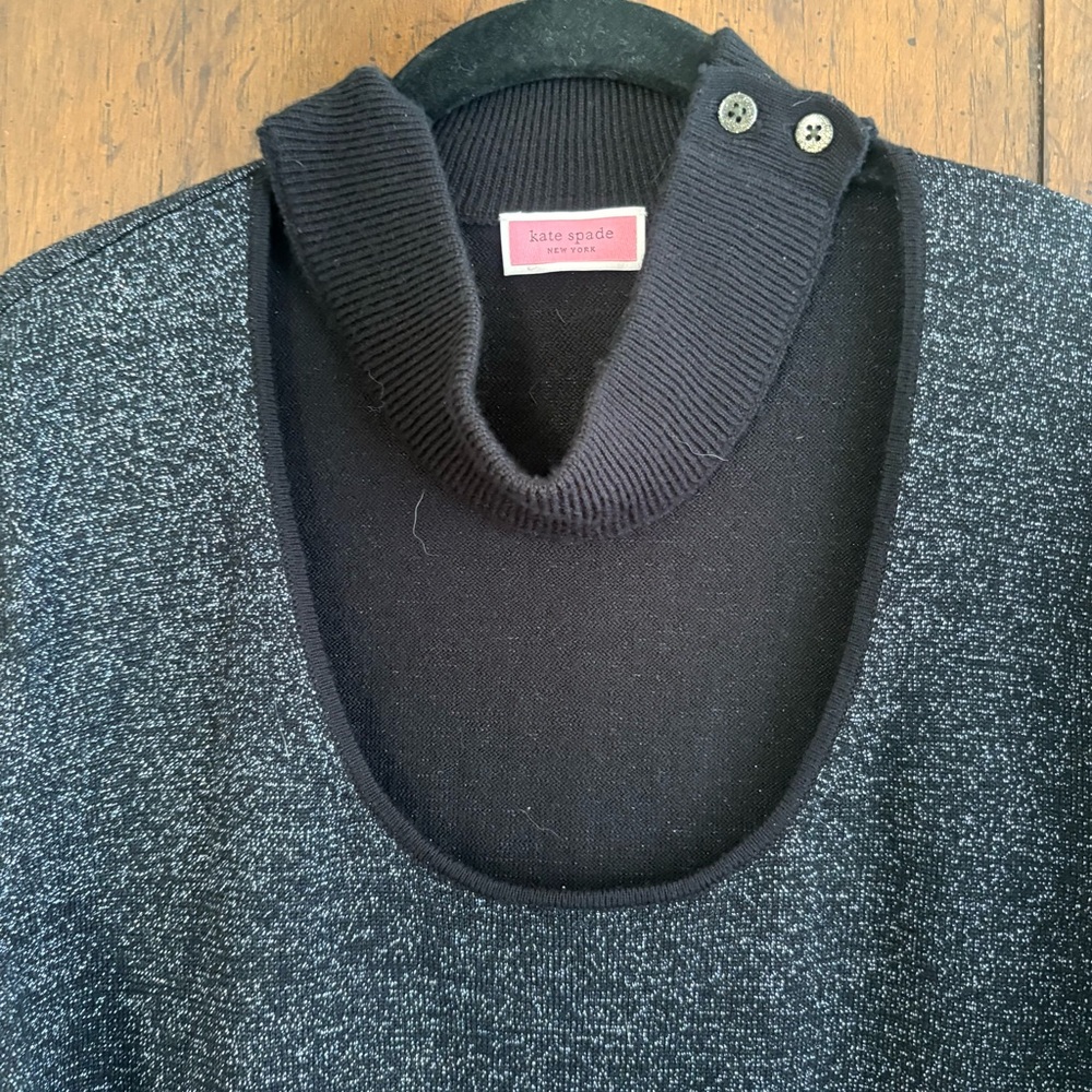 Kate Spade Black and Gray Women's Sweater XL Perfect Condition - Picture 7 of 9